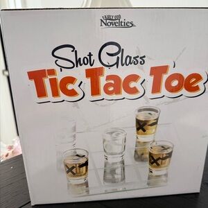Early Odd Novelties Shot Glass Tic Tac Toe